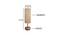 Leslie Beige Bamboo Shade Table Lamp with Natural  Wooden Base (Beige) by Urban Ladder - Design 1 Dimension - 612306