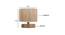 George Beige Bamboo Shade Table Lamp with Natural  Wooden Base (Beige) by Urban Ladder - Design 1 Dimension - 612316