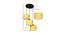 Pedro Yellow Fabric Cluster Hanging Light (Yellow) by Urban Ladder - Design 1 Dimension - 612317