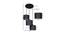 Hugo Black Natural Fiber Cluster Hanging Light (Black) by Urban Ladder - Design 1 Dimension - 612321