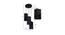 Kolton Black Fabric Cluster Hanging Light (Black) by Urban Ladder - Design 1 Dimension - 612331