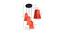Kyson Orange Fabric Cluster Hanging Light (Orange) by Urban Ladder - Design 1 Dimension - 612339