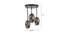 Izaiah Multicolor Glass Cluster Hanging Light (Multicolor) by Urban Ladder - Design 1 Dimension - 612355