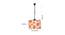 Braylon Multicolor Fabric  Hanging Light (Multicolor) by Urban Ladder - Design 1 Dimension - 612361