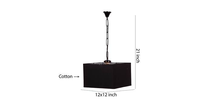 Moshe Black  Fabric  Hanging Light (Black) by Urban Ladder - Design 1 Dimension - 612364