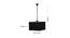Moshe Black  Fabric  Hanging Light (Black) by Urban Ladder - Design 1 Dimension - 612364