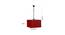 Nikolai Maroon  Natural Fiber  Hanging Light (Maroon) by Urban Ladder - Design 1 Dimension - 612370