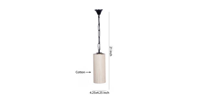 Skyler Off-White  Fabric  Hanging Light (Off White) by Urban Ladder - Design 1 Dimension - 612393