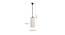 Skyler Off-White  Fabric  Hanging Light (Off White) by Urban Ladder - Design 1 Dimension - 612393