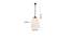 Hezekiah Off-White  Fabric  Hanging Light (Off White) by Urban Ladder - Design 1 Dimension - 612412