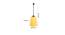 Jaxtyn Yellow Fabric  Hanging Light (Yellow) by Urban Ladder - Design 1 Dimension - 612418