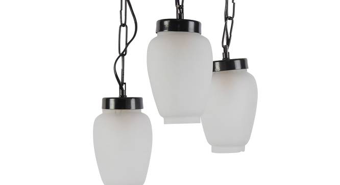 Cassius White Glass Cluster Hanging Light (White) by Urban Ladder - Design 1 Side View - 612421