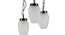 Cassius White Glass Cluster Hanging Light (White) by Urban Ladder - Design 1 Side View - 612421