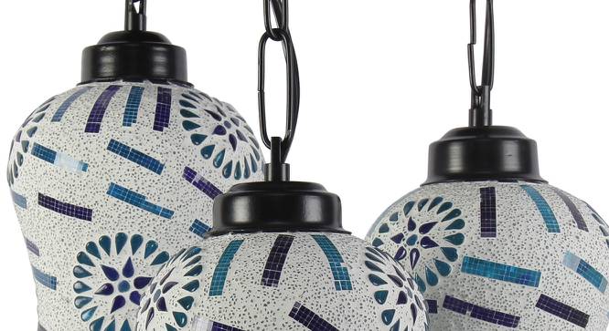Kieran Multicolor Glass Cluster Hanging Light (Multicolor) by Urban Ladder - Design 1 Side View - 612428