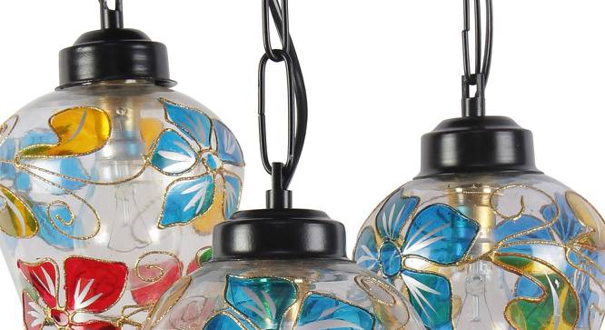 Casey Multicolor Glass Cluster Hanging Light (Multicolor) by Urban Ladder - Design 1 Side View - 612436