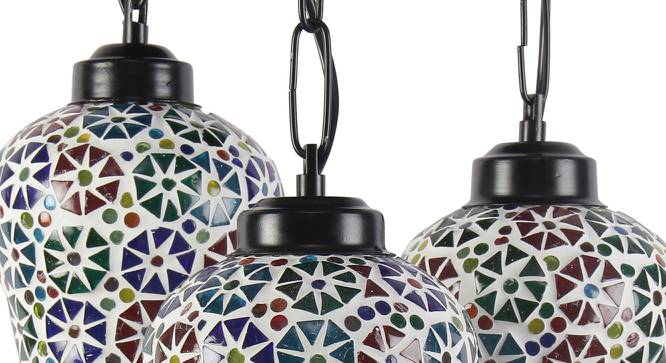 Albert Multicolor Glass Cluster Hanging Light (Multicolor) by Urban Ladder - Design 1 Side View - 612440