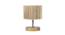 Sadra Beige Bamboo Shade Table Lamp with Natural  Wooden Base (Beige) by Urban Ladder - Design 1 Side View - 612478