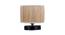 Geoffrey Beige Bamboo Shade Table Lamp with Black  Iron  Base (Beige) by Urban Ladder - Design 1 Side View - 612480