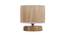 George Beige Bamboo Shade Table Lamp with Natural  Wooden Base (Beige) by Urban Ladder - Design 1 Side View - 612481