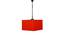 Quentin Orange  Fabric  Hanging Light (Orange) by Urban Ladder - Ground View Design 1 - 612484