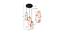Kashton Multicolor Fabric Cluster Hanging Light (Multicolor) by Urban Ladder - Design 1 Dimension - 612542