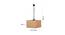 Kenzo Beige  Natural Fiber  Hanging Light (Beige) by Urban Ladder - Design 1 Dimension - 612563
