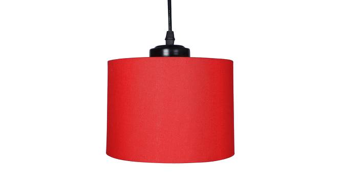Emanuel Red Fabric Cluster Hanging Light (Red) by Urban Ladder - Design 1 Side View - 612574