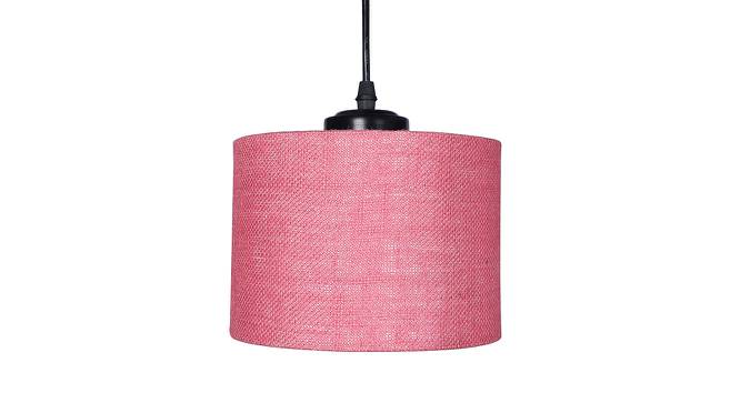 Troy Pink Natural Fiber Cluster Hanging Light (Pink) by Urban Ladder - Design 1 Side View - 612583