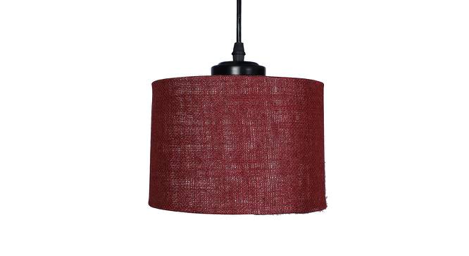 Princeton Maroon Natural Fiber Cluster Hanging Light (Maroon) by Urban Ladder - Design 1 Side View - 612585