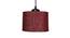 Princeton Maroon Natural Fiber Cluster Hanging Light (Maroon) by Urban Ladder - Design 1 Side View - 612585