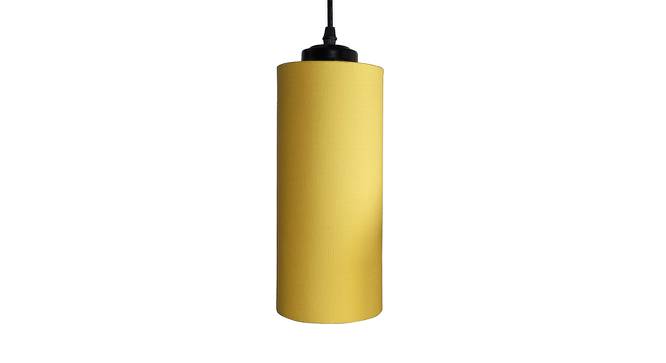 Callan Yellow Fabric Cluster Hanging Light (Yellow) by Urban Ladder - Design 1 Side View - 612599