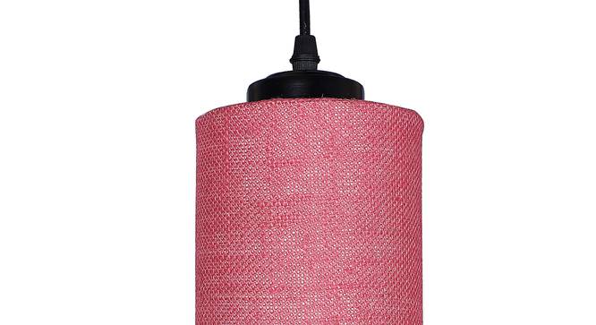 Ibrahim Pink Natural Fiber Cluster Hanging Light (Pink) by Urban Ladder - Design 1 Side View - 612601