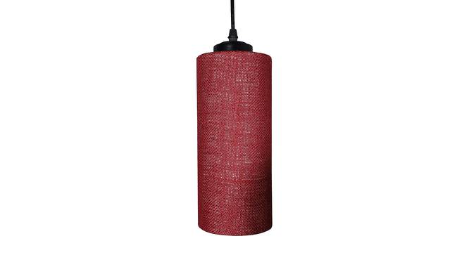 Roberto Maroon Natural Fiber Cluster Hanging Light (Maroon) by Urban Ladder - Design 1 Side View - 612603