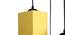 Zyaire Yellow Fabric Cluster Hanging Light (Yellow) by Urban Ladder - Design 1 Side View - 612608