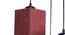 Shawn Maroon Natural Fiber Cluster Hanging Light (Maroon) by Urban Ladder - Design 1 Side View - 612612