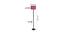 Jefferson Pink Fabric Shade Floor Lamp with Black  Iron Base (Pink) by Urban Ladder - Design 1 Dimension - 612613