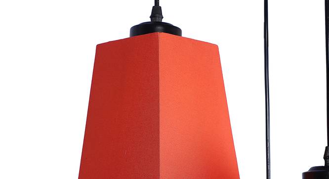 Kyson Orange Fabric Cluster Hanging Light (Orange) by Urban Ladder - Design 1 Side View - 612616