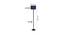Bruno Blue Natural Fiber Shade Floor Lamp with Black  Iron Base (Blue) by Urban Ladder - Design 1 Dimension - 612617