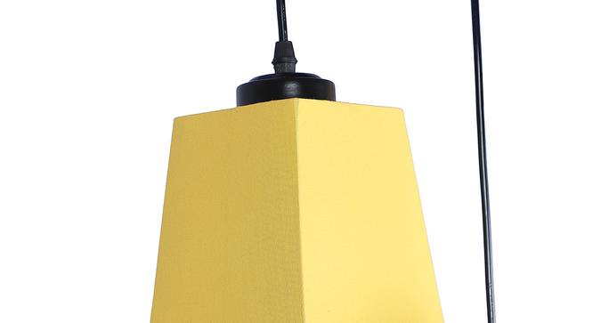 Uriel Yellow Fabric Cluster Hanging Light (Yellow) by Urban Ladder - Design 1 Side View - 612618