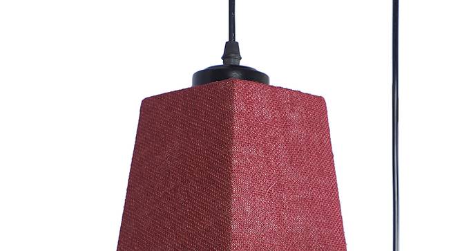 Esteban Maroon Natural Fiber Cluster Hanging Light (Maroon) by Urban Ladder - Design 1 Side View - 612622