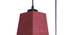 Esteban Maroon Natural Fiber Cluster Hanging Light (Maroon) by Urban Ladder - Design 1 Side View - 612622