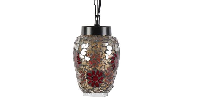 Marcos Multicolor Glass Single Hanging Light (Multicolor) by Urban Ladder - Design 1 Side View - 612625