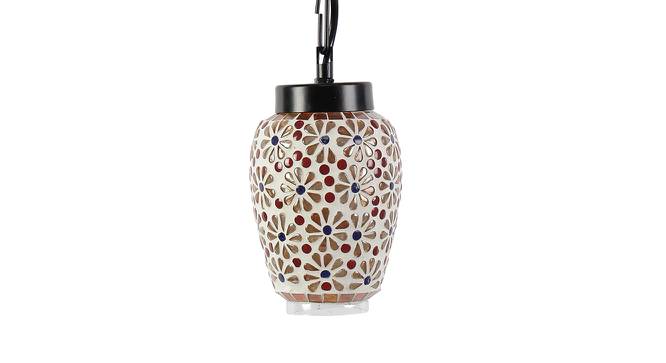 Frederick Multicolor Glass Single Hanging Light (Multicolor) by Urban Ladder - Design 1 Side View - 612635