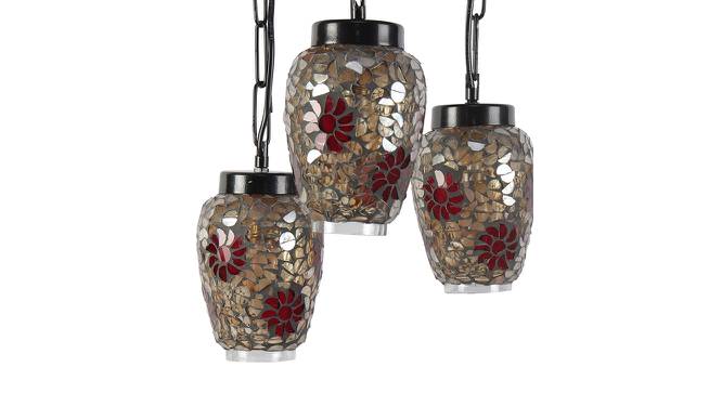 Izaiah Multicolor Glass Cluster Hanging Light (Multicolor) by Urban Ladder - Design 1 Side View - 612639
