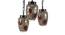 Izaiah Multicolor Glass Cluster Hanging Light (Multicolor) by Urban Ladder - Design 1 Side View - 612639
