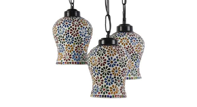 Abdiel Multicolor Glass Cluster Hanging Light (Multicolor) by Urban Ladder - Design 1 Side View - 612668