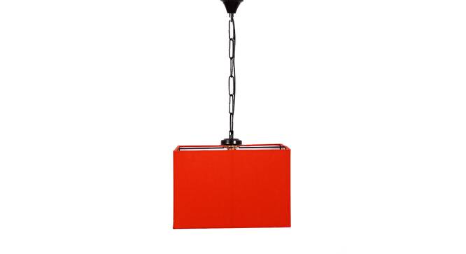 Quentin Orange  Fabric  Hanging Light (Orange) by Urban Ladder - Design 1 Side View - 612671