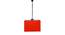 Quentin Orange  Fabric  Hanging Light (Orange) by Urban Ladder - Design 1 Side View - 612671