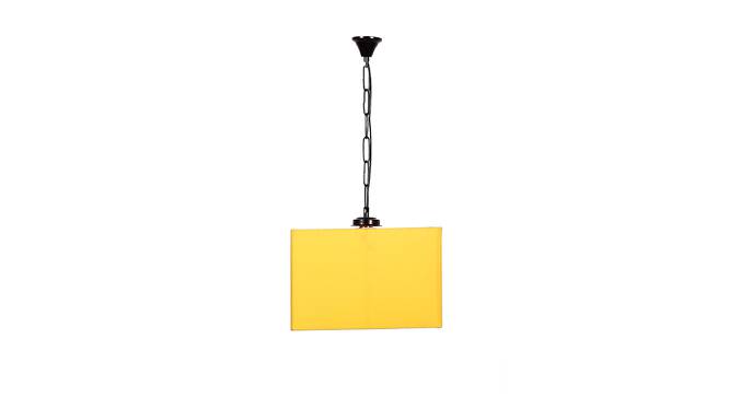 Rowen Yellow Fabric  Hanging Light (Yellow) by Urban Ladder - Design 1 Side View - 612672
