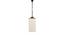 Derrick Off White Fabric  Hanging Light (Off White) by Urban Ladder - Design 1 Side View - 612675